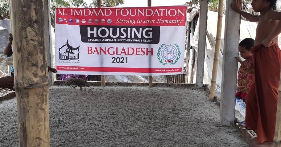 Alimdaad's tweet photo. Houses in the new phase of construction of permanent shelters for families affected by Cyclone Amphan in Bangladesh approach completion.

#alimdaad #bangladesh #housingandshelter #cycloneamphanrelief #permanenthomes #humanitarianaid #strivingtoservehumanity https://t.co/KzGjJX8HhX