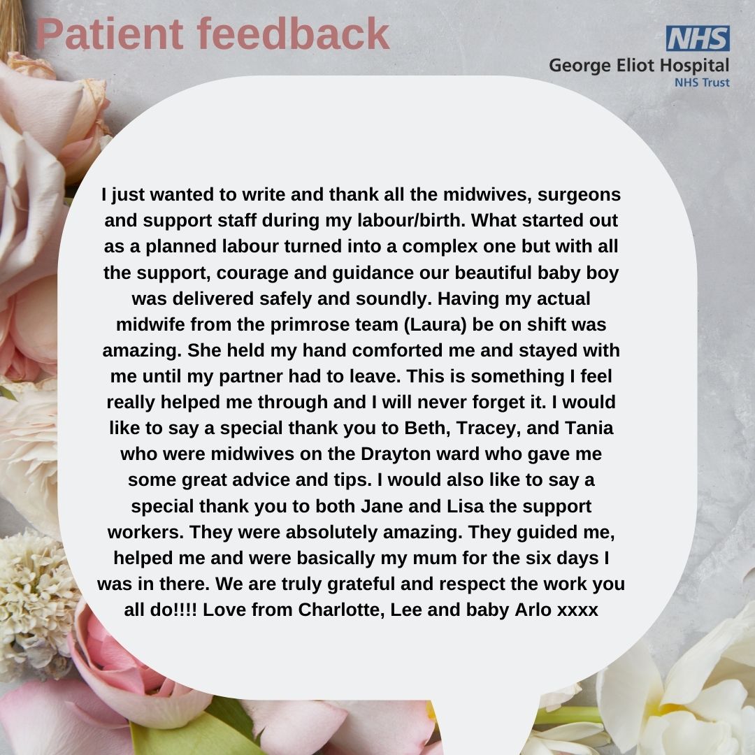 George Eliot Hospital NHS Trust tweet media