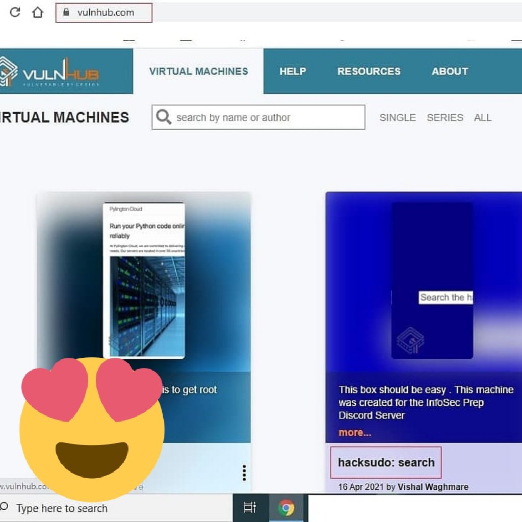vishalhwaghmare's tweet photo. Hacksudo: Search  box released
Walkthrough
Learning: Great
Difficulty stated: Easy
Difficulty I found: Easy
https://t.co/Xv9R2K1LFz

Download Hacksudo: search box from official website
https://t.co/llFSfobf4v https://t.co/ON332As8Bf