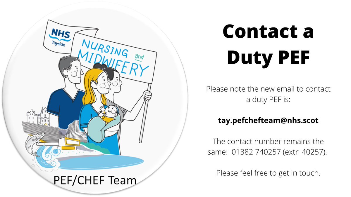 Please note the new email address for NHS Tayside PEF/CHEF Team is tay.pefchefteam@nhs.scot