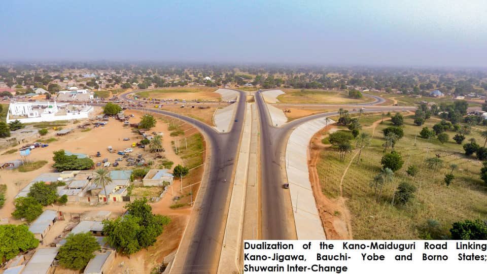 69. Ongoing reconstruction of the Kano-Maiduguri Expressway linking Wudil to Shuari.70. Ongoing dualization of the Kano-Katsina Expressway.71. Ongoing construction of the Kaduna eastern bypass.72. Ongoing construction of the Kano Western bypass. #BabaInfrastructure