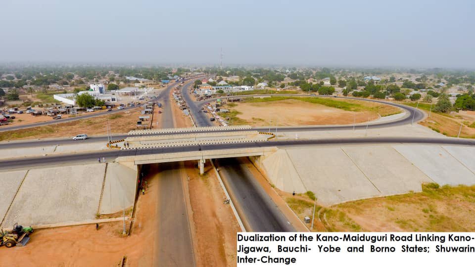 69. Ongoing reconstruction of the Kano-Maiduguri Expressway linking Wudil to Shuari.70. Ongoing dualization of the Kano-Katsina Expressway.71. Ongoing construction of the Kaduna eastern bypass.72. Ongoing construction of the Kano Western bypass. #BabaInfrastructure