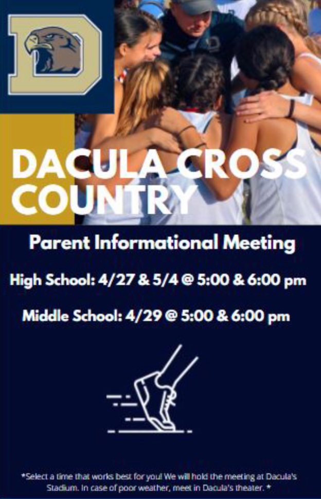 Mark your calendars for the 2021-2022 XC Parent Info Meetings. Can’t wait to see you there!