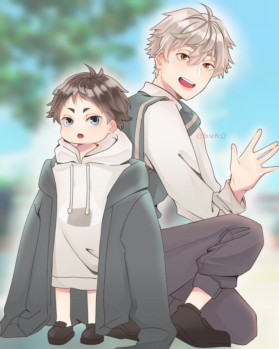 「bb and dd time ??
[#BokuAka #bokutokouta」|☆ bun ☆ ~ commissions openのイラスト