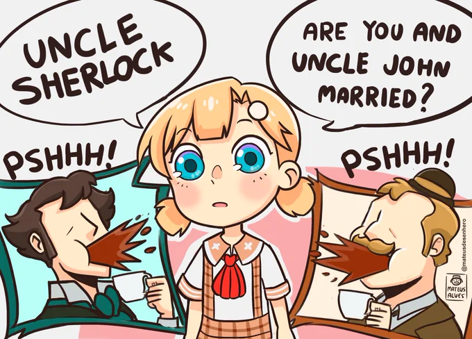 #ameliaRT 
Young Ame asking the real question.

(Reading order - Left to Right) 