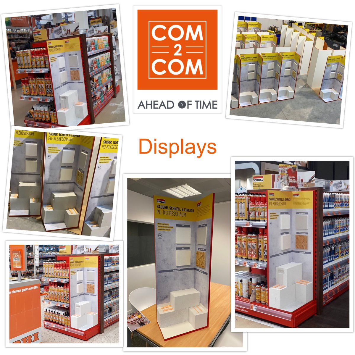 com2com_nv's tweet photo. DISPLAYS by COM2COM
 
Recently we’ve built 80 custom displays for Soudal. 
How can we help you create more brand awareness?
 
COM2COM 
Expo - Event - Conference - Interiors 
Design - Creation - Construction - Service
#display #standbouw #changingspaces #expo #events #febelux https://t.co/POB7Qm3Uln
