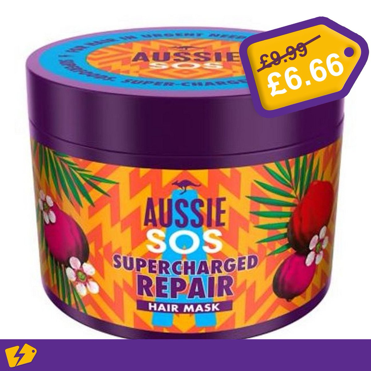 FreshDealsUK's tweet photo. Aussie SOS Supercharged Repair Vegan Hair Mask, 450mlWas £9.99 ⚡ Now Only £6.66

Get this deal 
👉 https://t.co/kUkcOsKIsF 👈

 #boots #freshdeals #dealoftheday #ukdeals #healthandbeauty #health #beauty https://t.co/AAPDXho5sn