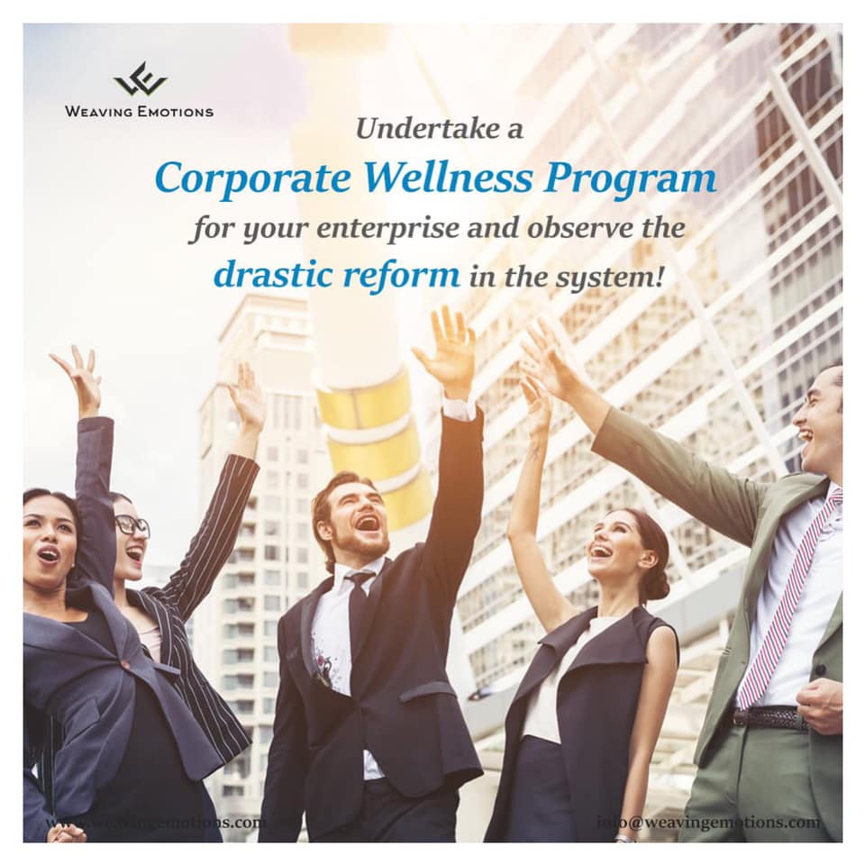 WeavingEmotions's tweet photo. “A Corporate Wellness Program imperatively boosts your success rate in leaps and bounds!”

Weaving Emotions is your one stop solution for all your corporate wellness and well-being programs.
#corporatewellbeing #corporatewellness #mentalhealth #mentalwellbeing #emotions https://t.co/sYLmhHvgtm