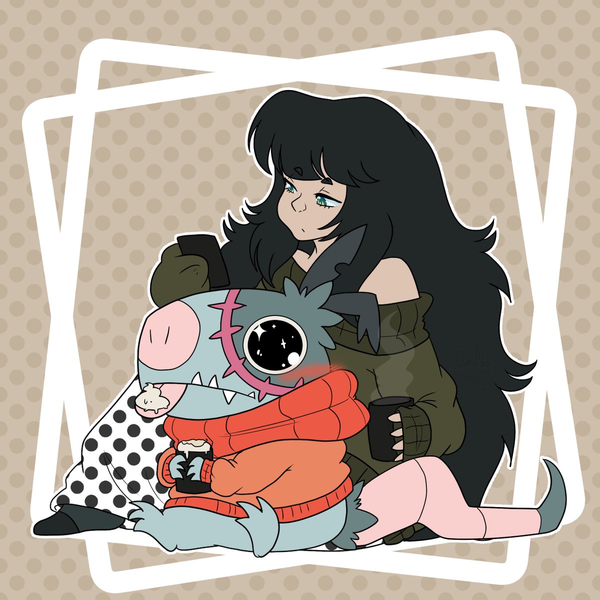 GaelicNox's tweet photo. Its getting cold here, so Scrembie and I are wrapped up 💛
Im physically incapable of not drawing this little dude, send help
#buddymon https://t.co/XqbrZ0Cli8