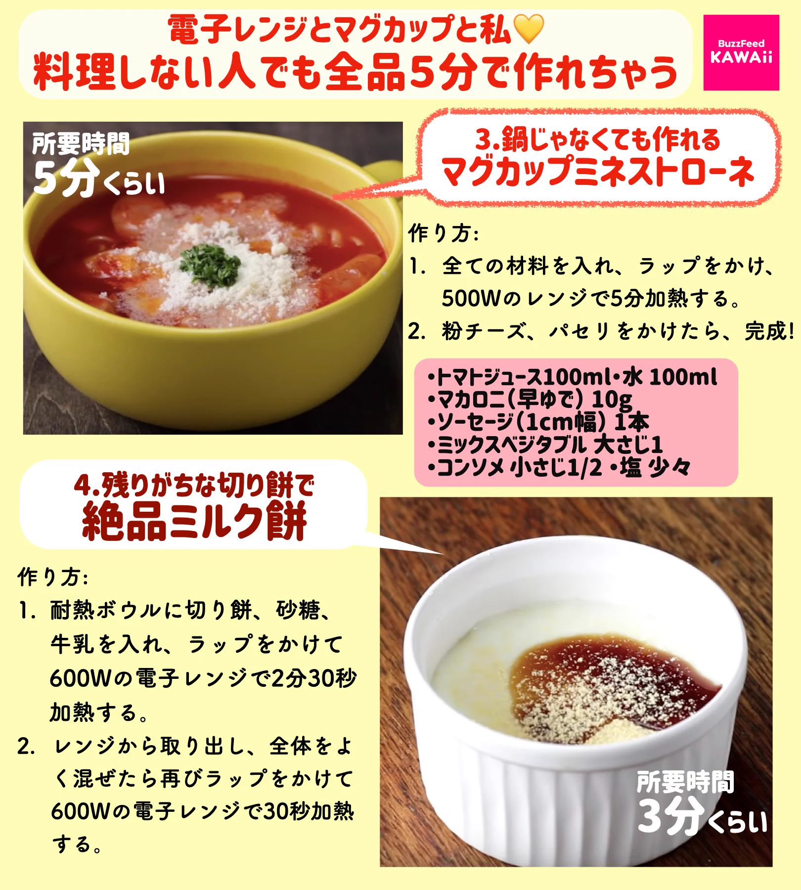 簡単な上に短時間で作れちゃう！電子レンジをフル活用したレシピ4選！