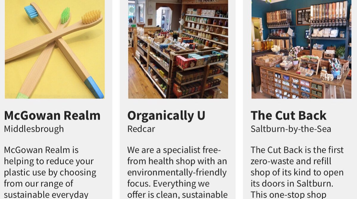 EnvironmentPage's tweet image. 🚨NEW FEATURE🚨 

We’ve added a sustainable business directory to Environmentalist, showcasing a range of shops in the local area committed to the environment and sustainability 🌍

Go check out the website and show them some support! ❤️

#shoplocal #sustainableshopping #refill