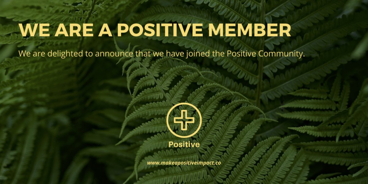We're really pleased to have joined the <a href="/PositiveRegen/">Positive</a>  Community because doing no harm isn't enough - it's about making a positive contribution to people and planet. Thanks for the introduction @_mariegeneste.
#regenerativebusiness #beyondsustainability