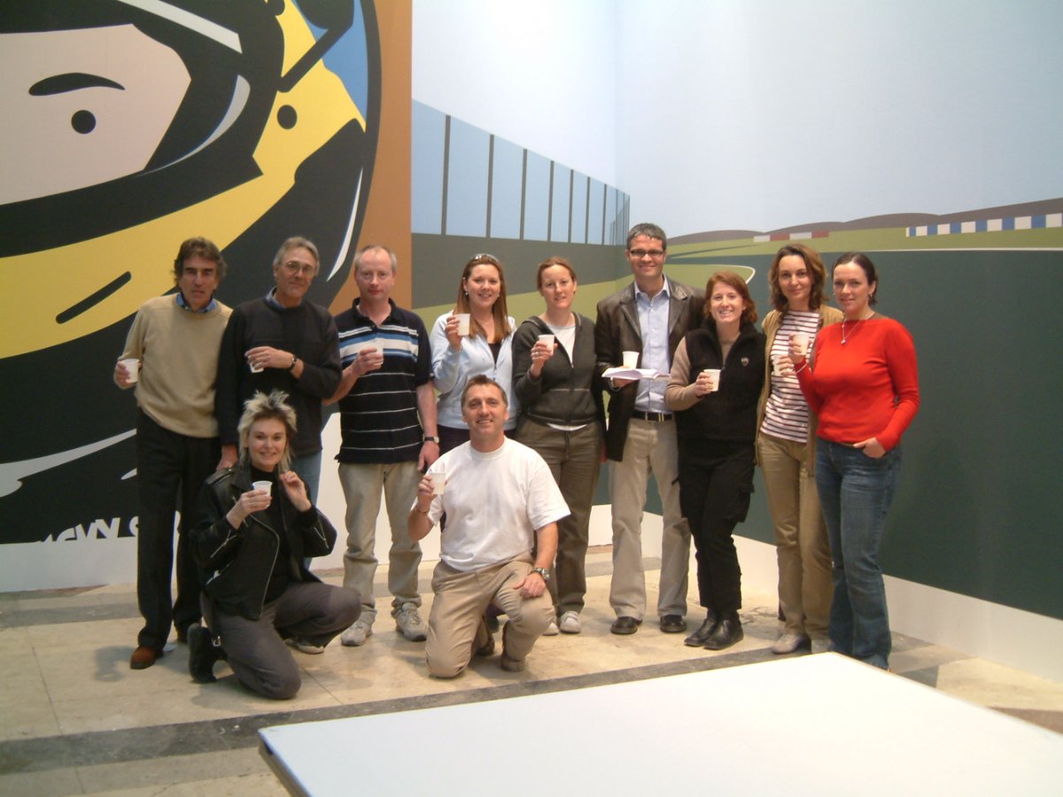A Formula 1 <a href="/HondaRacingF1/">Honda Racing F1</a> blast from 2002-5. Loved leading our art (by <a href="/julian_opie/">Julian Opie</a> ) installation team in Jakarta @MuseumNasional Milan #milanocentrale London <a href="/trumanbrewery/">The Truman Brewery</a> for <a href="/ArtwiseCurators/">Artwise Curators</a> &amp; <a href="/BATplc/">BAT</a> &amp; the young faces of drivers <a href="/JensonButton/">Jenson Button</a> <a href="/27villeneuve/">Jacques Villeneuve</a> <a href="/TakumaSatoRacer/">Takuma Sato</a>