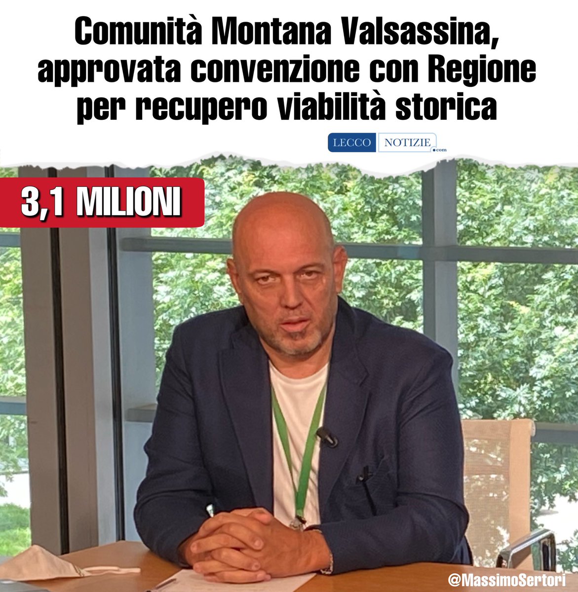 MassimoSertori_'s tweet image. ✅#RegioneLombardia si è impegnata a finanziare con 3.120.000 di euro la progettazione e la realizzazione degli interventi di recupero degli itinerari del #Legnoncino, del #Legnone, dello #Stavello e del #Trona. (1/2)