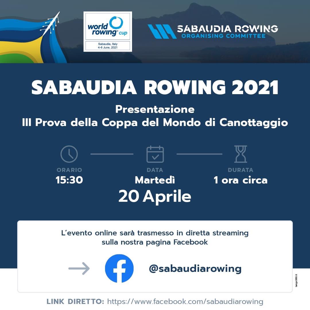 Sabaudia Rowing (@sabaudiarowing) on Twitter photo L'appuntamento รจ per questo pomeriggio alle ore 15:30.
In diretta sulla nostra pagina l'evento di presentazione della
III Prova della ๐๐จ๐ซ๐ฅ๐ ๐๐จ๐ฐ๐ข๐ง๐ ๐๐ฎ๐ฉ ๐๐๐๐ ๐
๐ฅ Tutti collegati per scoprire questo importante evento ๐ฅ
#worldrowing #sabaudiarowing #WRC2021 L'appuntamento รจ per questo pomeriggio alle ore 15:30.
In diretta sulla nostra pagina l'evento di presentazione della
III Prova della ๐๐จ๐ซ๐ฅ๐ ๐๐จ๐ฐ๐ข๐ง๐ ๐๐ฎ๐ฉ ๐๐๐๐ ๐
๐ฅ Tutti collegati per scoprire questo importante evento ๐ฅ
#worldrowing #sabaudiarowing #WRC2021