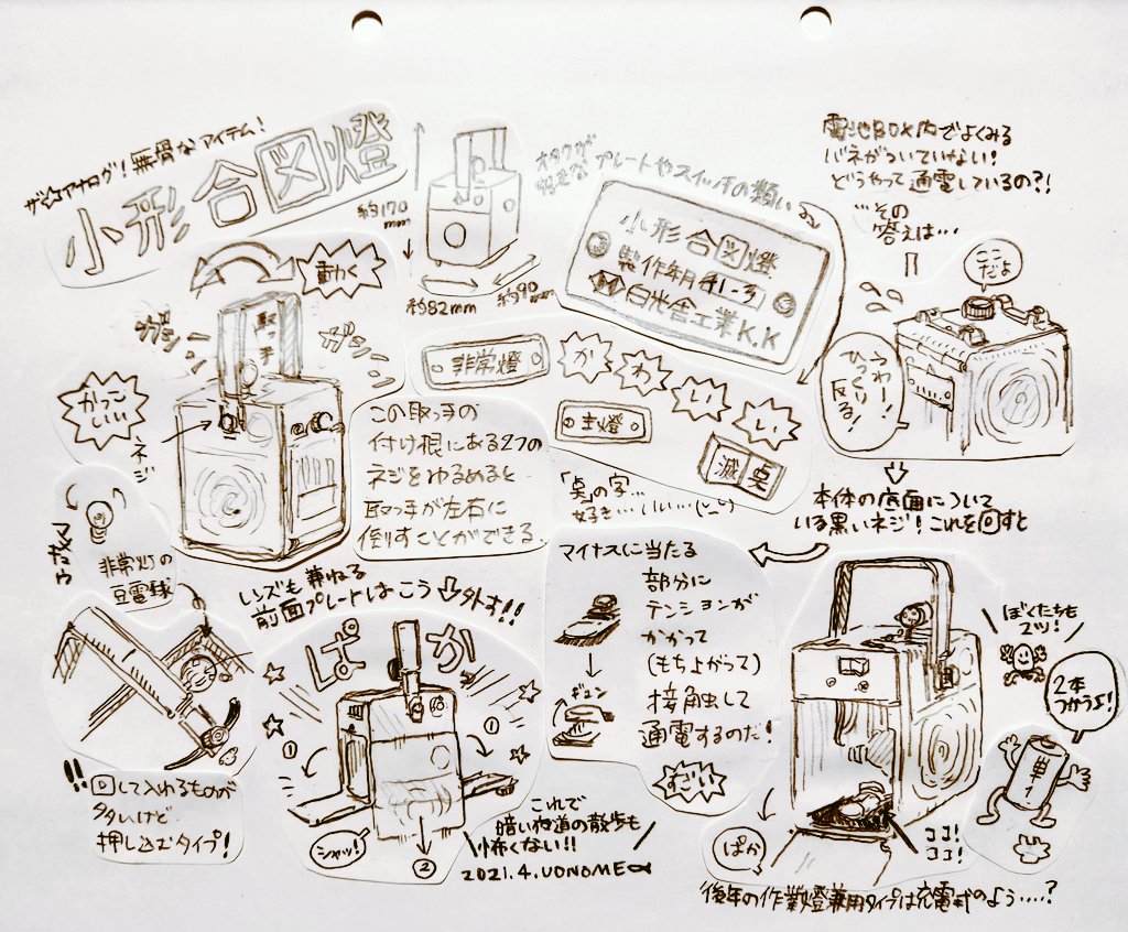 小型合図燈の下描きは、なんか、色々あって滅茶苦茶アナログになってしまった 