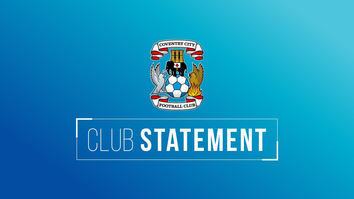 NEWS: Coventry City condemns 'European Super League' plans.

The plans are divisive and threaten the very fabric of the sport in this country.

More ➡️ bit.ly/3eeJwQN #PUSB