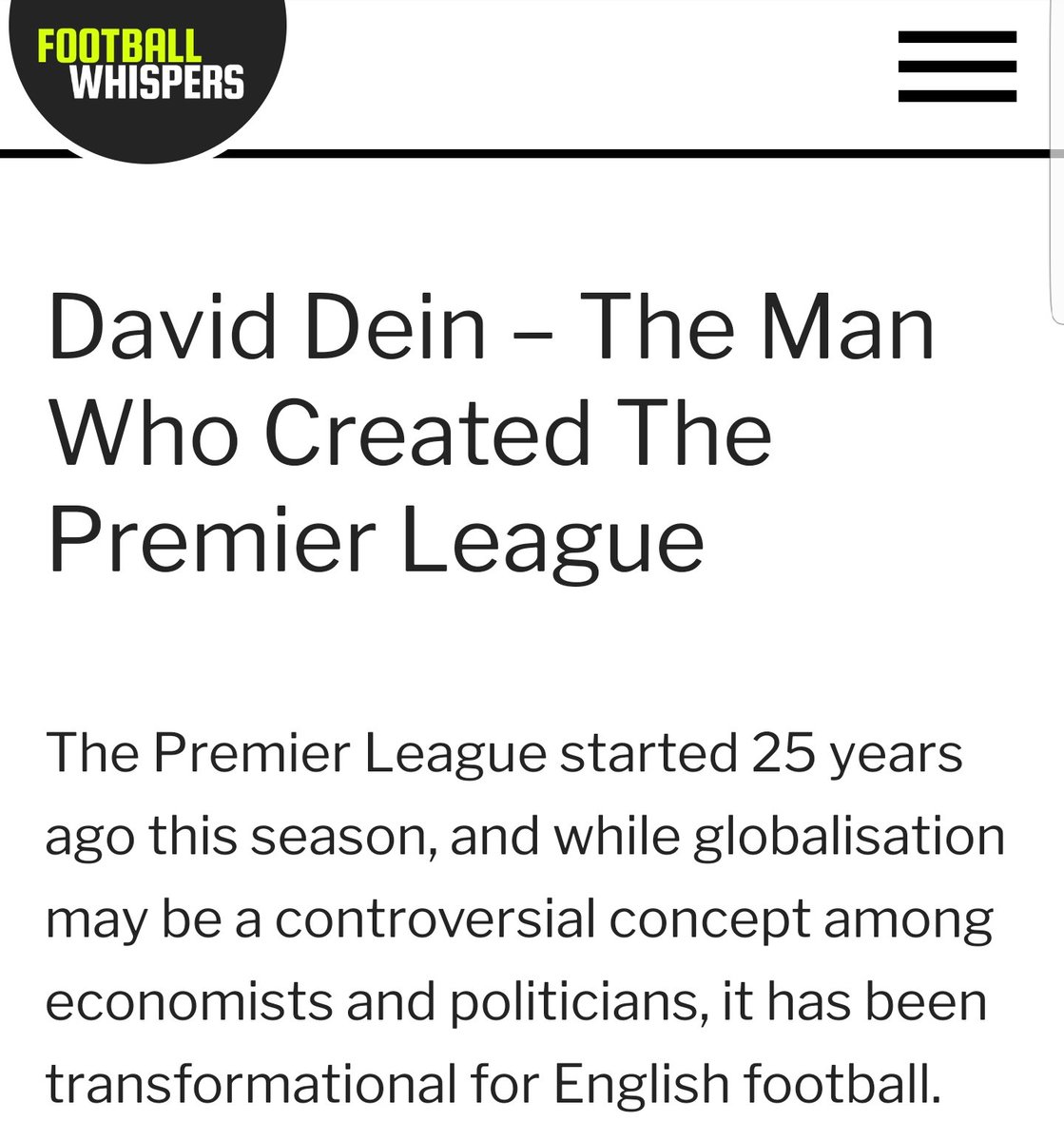 David_Dein_FC's tweet image. The Premier League exist because of The Arsenal. We dismantled the old first division and created the biggest league in the world.

Put some respect in our name.