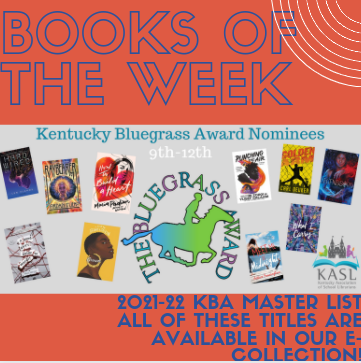 DossReads's tweet photo. Get a jump start on reading the 2021-22 KBA books in our e-collection--we also have the audiobook for each title! #dosslibrary #bookoftheweek #ReadKSC @Doss_High @DHSFreshAcademy @doss_business @DossTechdesign @Doss_STEM https://t.co/aOAq9vzGYe