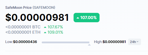 Waiting for <a href="/safemoon/">SafeMoon</a> to hit .00001 🚀🌕