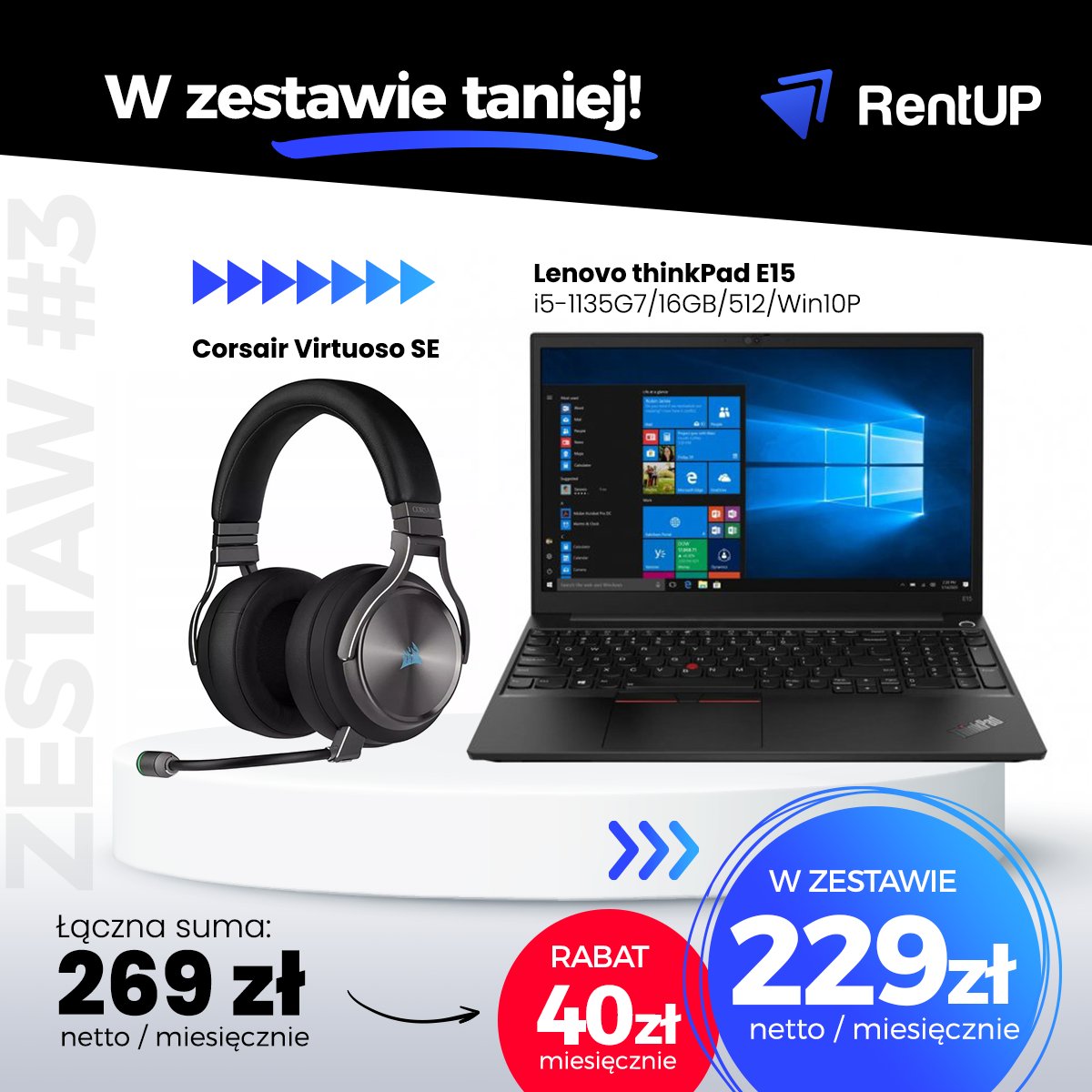 ProgramRentUP's tweet photo. Tydzień programisty! Z tej okazji przygotowaliśmy dla was wyjątkowe zestawy w PROMOCJI! 💻 Nie kupuj, wynajmuj 🔥 Dodatkowo rabat na wszystko w  https://t.co/3UKraw7JNR - o 15% taniej!
Promocja trwa od 19.04.2021 do 25.04.2021.
#subskrypcja #wynajem #rentup #promocja https://t.co/3C5Alhl7jG