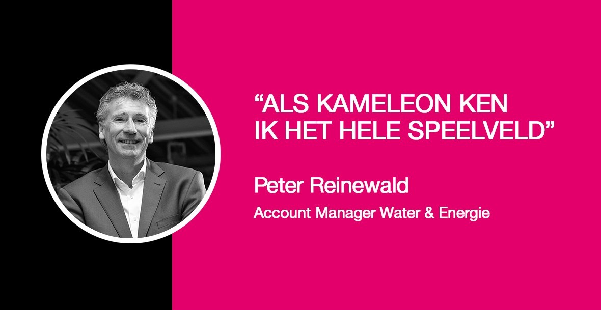 Windparken, hoogspanning, schakelstations, renewable’s, RWZI’s, gemalen, sluizen, innovatieve pompstations, als accountmanager Water &amp; Energie heeft Peter Reinewald een uitstekende kennis van de markt en weet hij hoe de hazen lopen. Leer Peter kennen!