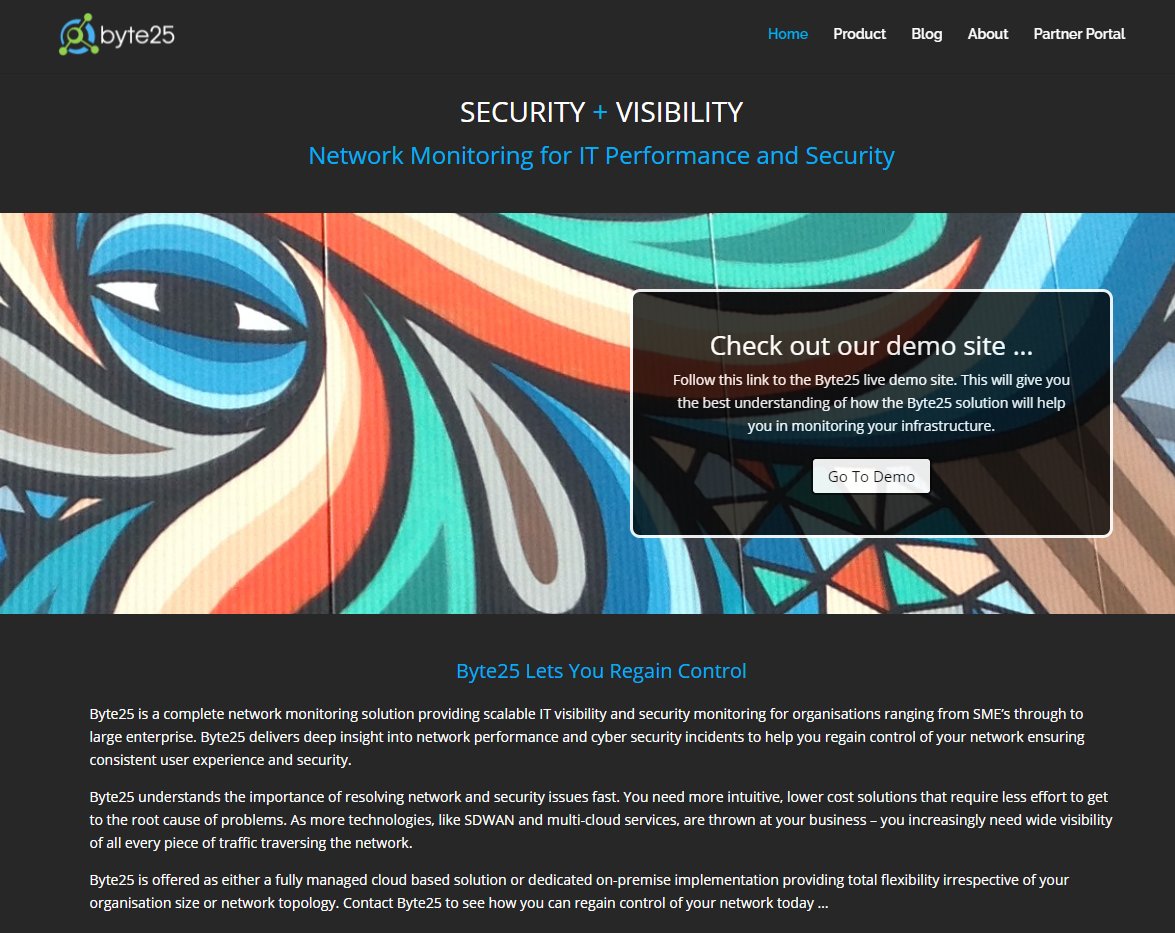 Check out our demo site!
Follow the link to the Byte25 live demo site. This will give you the best understanding of how the Byte25 solution will help in monitoring your infrastructure
byte25.com/index.php/demo…

#NetworkMON #networkanalysis #networkvisibility
#CyberSecurity #byte25