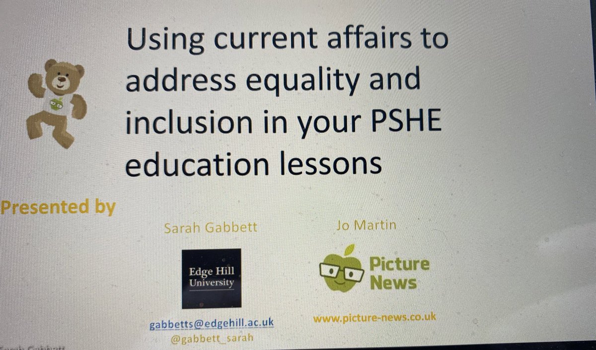 PPD1000's tweet photo. PSHE is under the spotlight with Sarah Gabbett and Jo Martin #EHUfoundationsubjects2021 https://t.co/V4OIOEIxBT