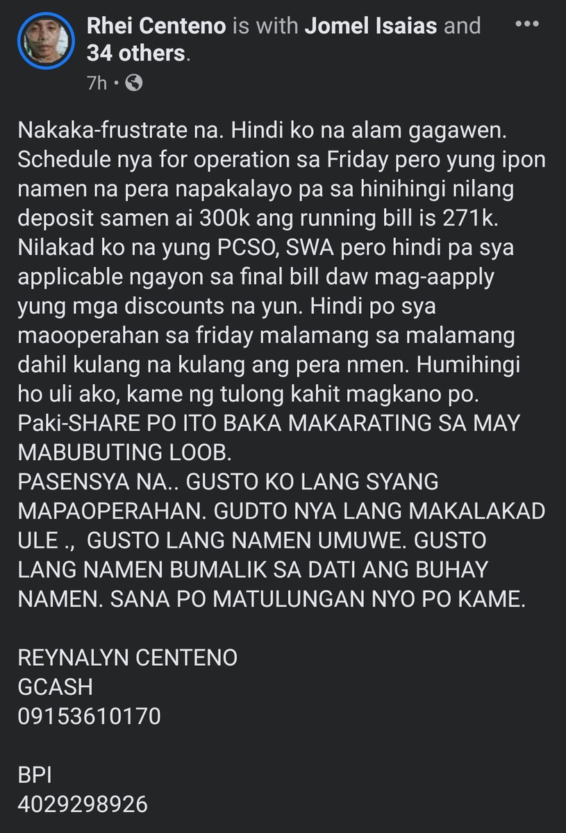 falLYNNlove_'s tweet photo. ‼️PLEASE RETWEET‼️

Help me spread the word guys so more people can help my cousin. He's already losing the will to live coz of this accident. All of his limbs are broken and also his face. Metal implants are needed but it is costly and we cant afford it :( 

Please help us :( https://t.co/mB7ha70HRK