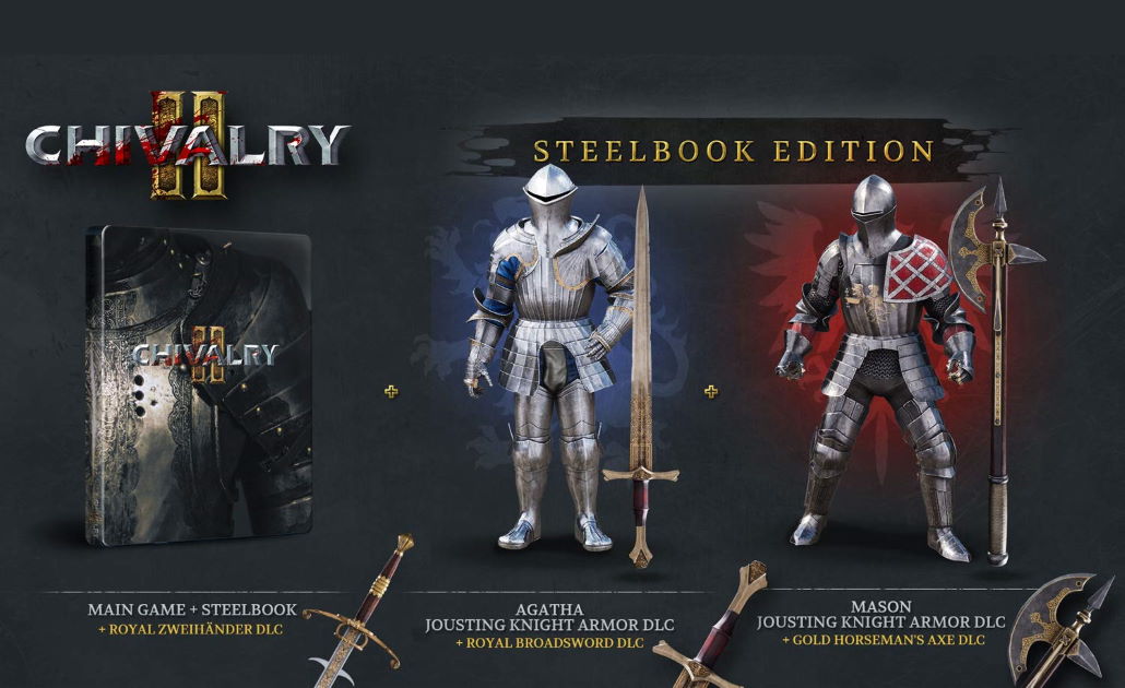 collectabox's tweet photo. 🤺🏯JETZT VORBESTELLBAR: Chivalry 2 Steelbook Edition - 49,99€

Inhalt:
* Steelbook
* DLC

🛒 https://t.co/Q97KtW24po (Ref-Link)

#collectabox #chivalry2 #steelbook #PC #PS4 #PS5 #XboxSeriesX #XboxOne https://t.co/xxyh2OalCI