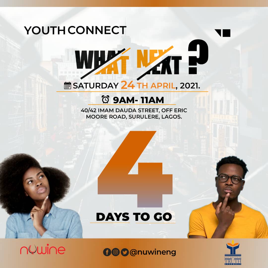 KlubDaniel's tweet photo. Goodmorning Fam, we going bigger and better and we're bringing you an awesome event this weekend titled 'WHAT NEXT'. This Saturday, 24th of April by 9am. You just can't afford to miss it
 @nuwineng
@fotachurch
@klubdaniel @dominion_teens_ @412hangout https://t.co/NhwHu8uWUQ