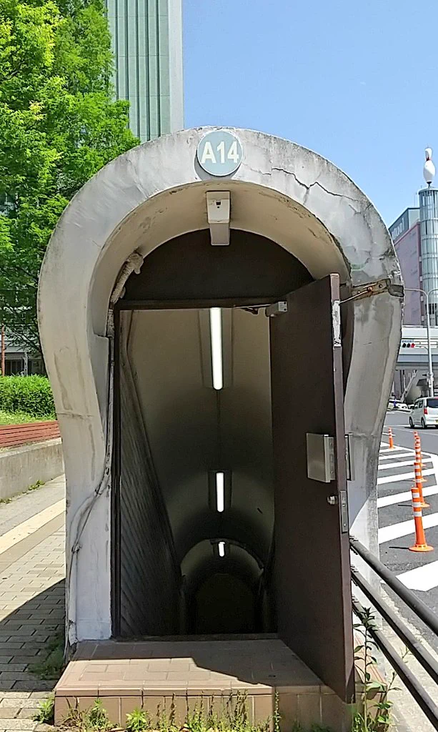 ずっと変わらないもの…JR三ノ宮駅方面に繋がる「A14出入口」は戦前から姿を変えていないレトロ建築！
