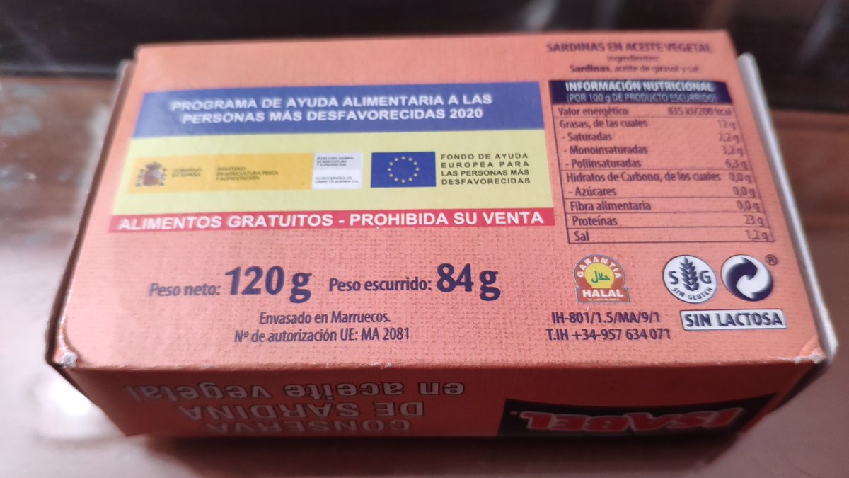 Haber si yo me aclaro con esto... <a href="/sanchezcastejon/">Pedro Sánchez</a> 
Hace falta trabajo en #España pero nos dan ayudas y lo envasamos en #Marruecos sois unos ineptos, ponte otra medalla <a href="/PSOE/">PSOE</a> y <a href="/PODEMOS/">Podemos</a> por cierto garantia halal y a mi que!!?
<a href="/vox_es/">VOX 🇪🇸</a> <a href="/populares/">life</a> y encima ni el gato se las come😭
