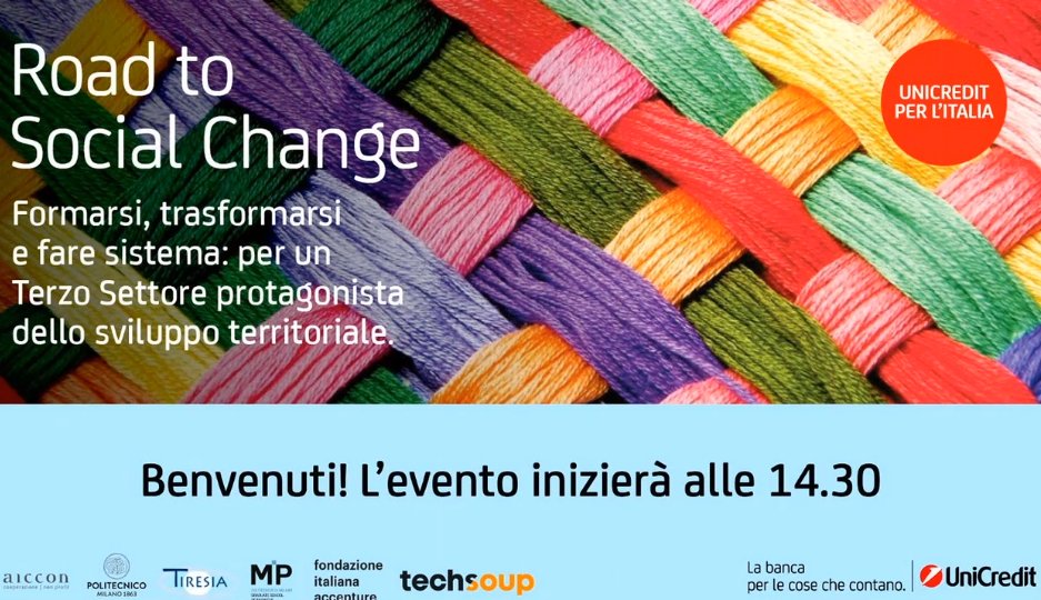 Sociale ed Economico sono due sfere fondamentali per rendere forti le comunità! così è partito #RoadToSocialChange, <a href="/UniCredit_IT/">UniCredit Italia</a> #BankingAcademy <a href="/AICCONnonprofit/">AICCON Research Center</a> <a href="/Tiresia_Polimi/">TIRESIA</a> <a href="/FondAccenture/">Fondazione Italiana Accenture</a> <a href="/TechSoupItalia/">TechSoup Italia</a>
 x #formare i SocialChangeManager del #nonprofit.