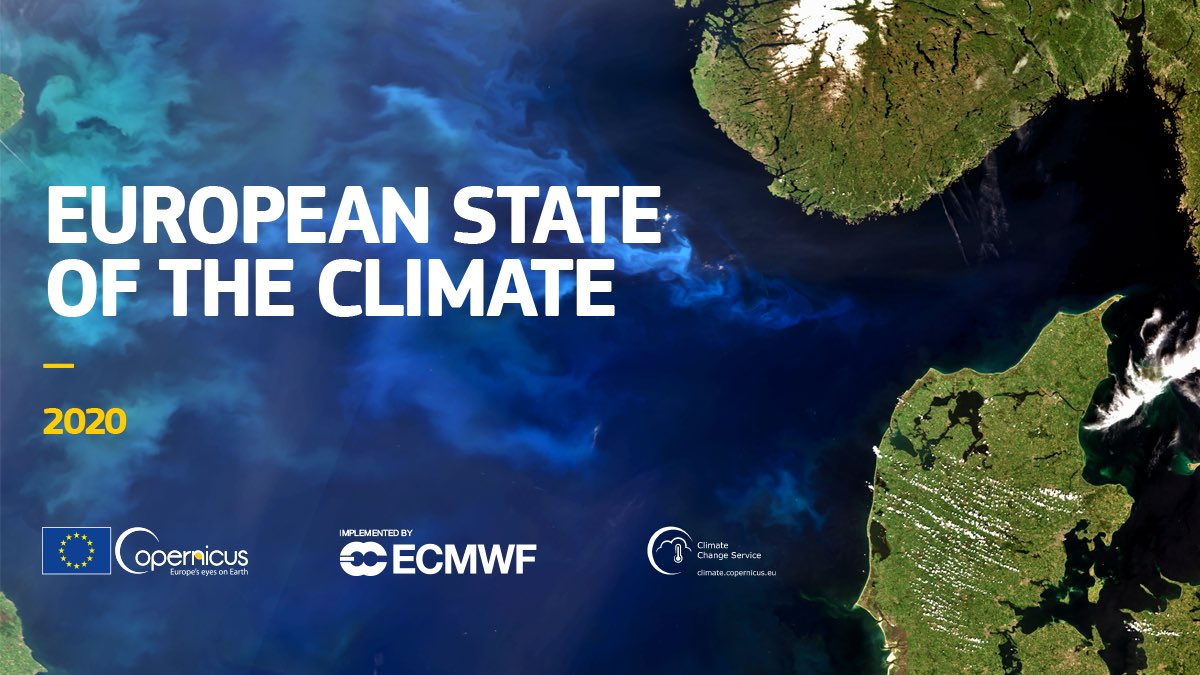 🌍Do you think last year's climatic conditions were unusual? Find out if you are right this Thursday, when we launch the European State of the Climate 2020.

To be one of the first to hear when it is released, sign up for our newsletter➡️bit.ly/2SH08Ui #ESOTC