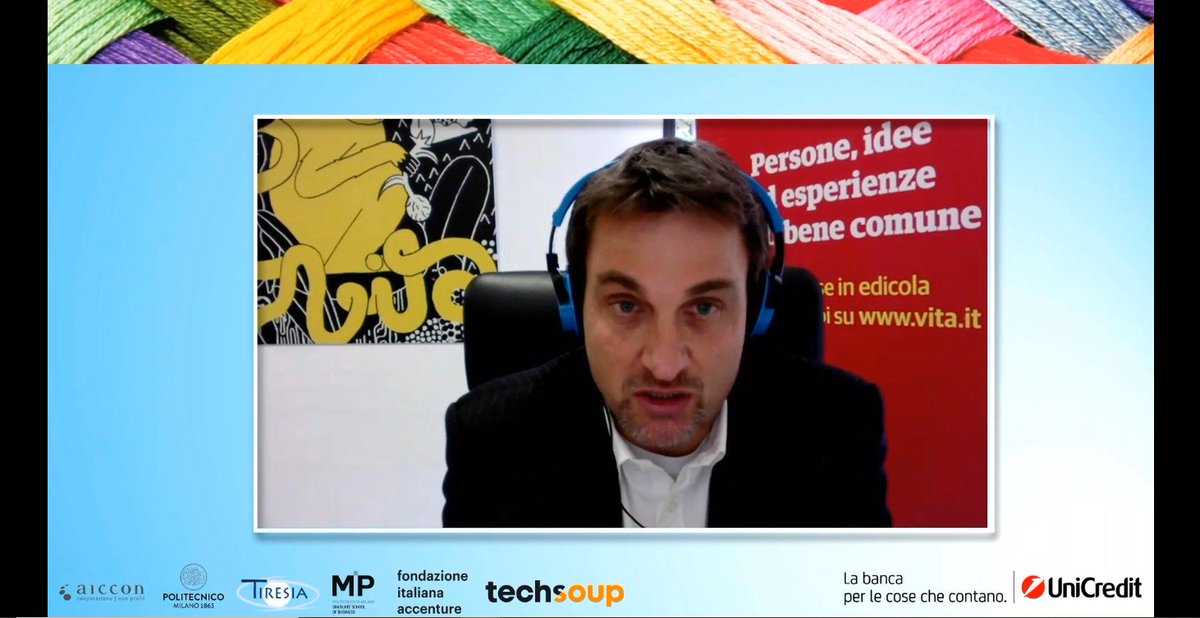 📺 @stearduini introduce il primo Digital Talk di  #RoadToSocialChange
👉 Oltre 600 persone collegate
#Terzosettore #nonprofit 
bit.ly/RoadtoSocialCh…
<a href="/UniCredit_IT/">UniCredit Italia</a> <a href="/Tiresia_Polimi/">TIRESIA</a> @MIP_PoliMi <a href="/FondAccenture/">Fondazione Italiana Accenture</a> <a href="/TechSoupItalia/">TechSoup Italia</a>