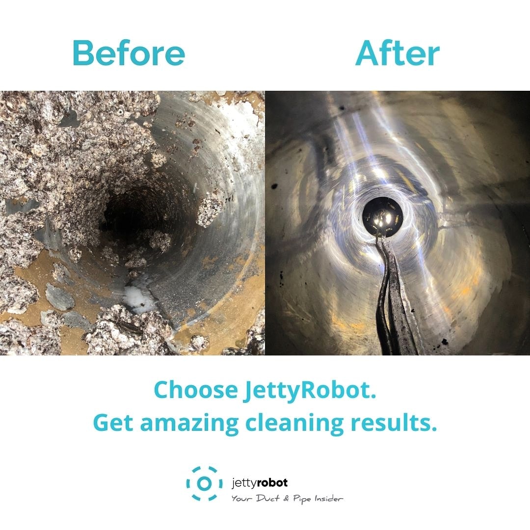 High contamination resistance is no problem for our JettyRobot!👌😊
No risk, no chemicals, just pipes clean as a whistle! 😍

#jettyrobot #paperproduction #robot #pipes #cleaning #dryice #dryiceblasting #effective #safe #noworkersinsidepipes #technology #robotics #innovation