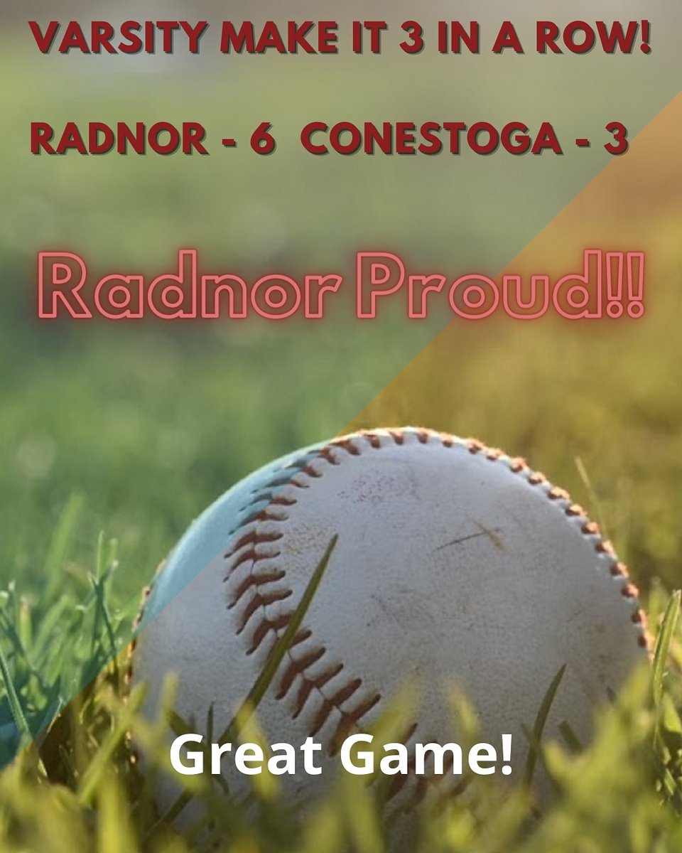 Radnor Varsity make it 3 in a row!