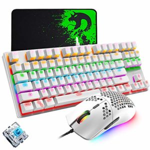 shopMatrixNet's tweet image. Wired Keyboard and Mouse Combo, 87 Keys Computer Compact Blue Switch Mechanical Gaming Keyboard Rainbow Backlit, Programmable 6400dpi Lightweight Mouse, Compatible with PC Windows Mac PS4 XBox-White

More: shopmatrix.net/2021/04/wired-…

#Accessories #LexonElec #SaverDeal