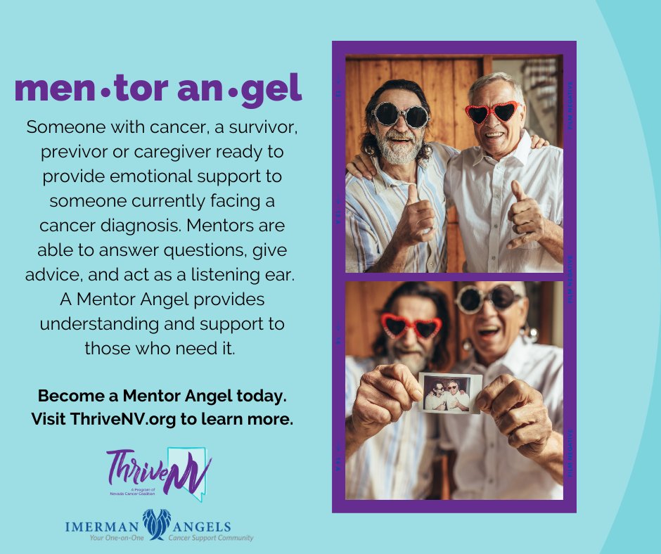 Calling all angels! We're looking for "Mentor Angels" who have the compassion to lend emotional support to someone diagnosed with  cancer. Learn more: thrivenv.org/peer-peer-supp…