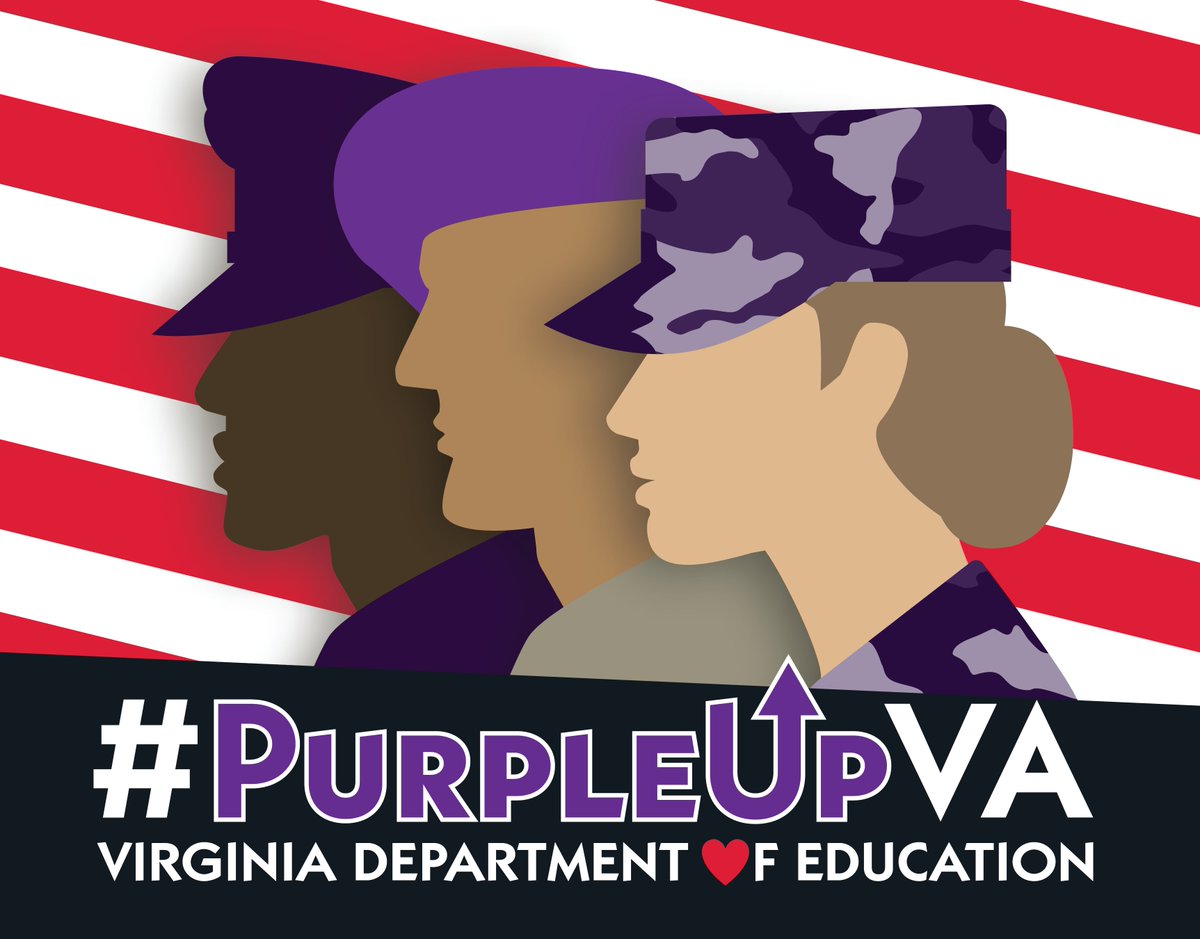 April is the Month of the Military Child! On Wednesday, April 21, please wear purple to honor our military-connected students. Use the following hashtags to show your support: 

#NPSSupportsOurMilitary 
#NPSPurpleUpDay
#PurpleUpVA
#navalstationnorfolk

Thank you! 💜💜💜