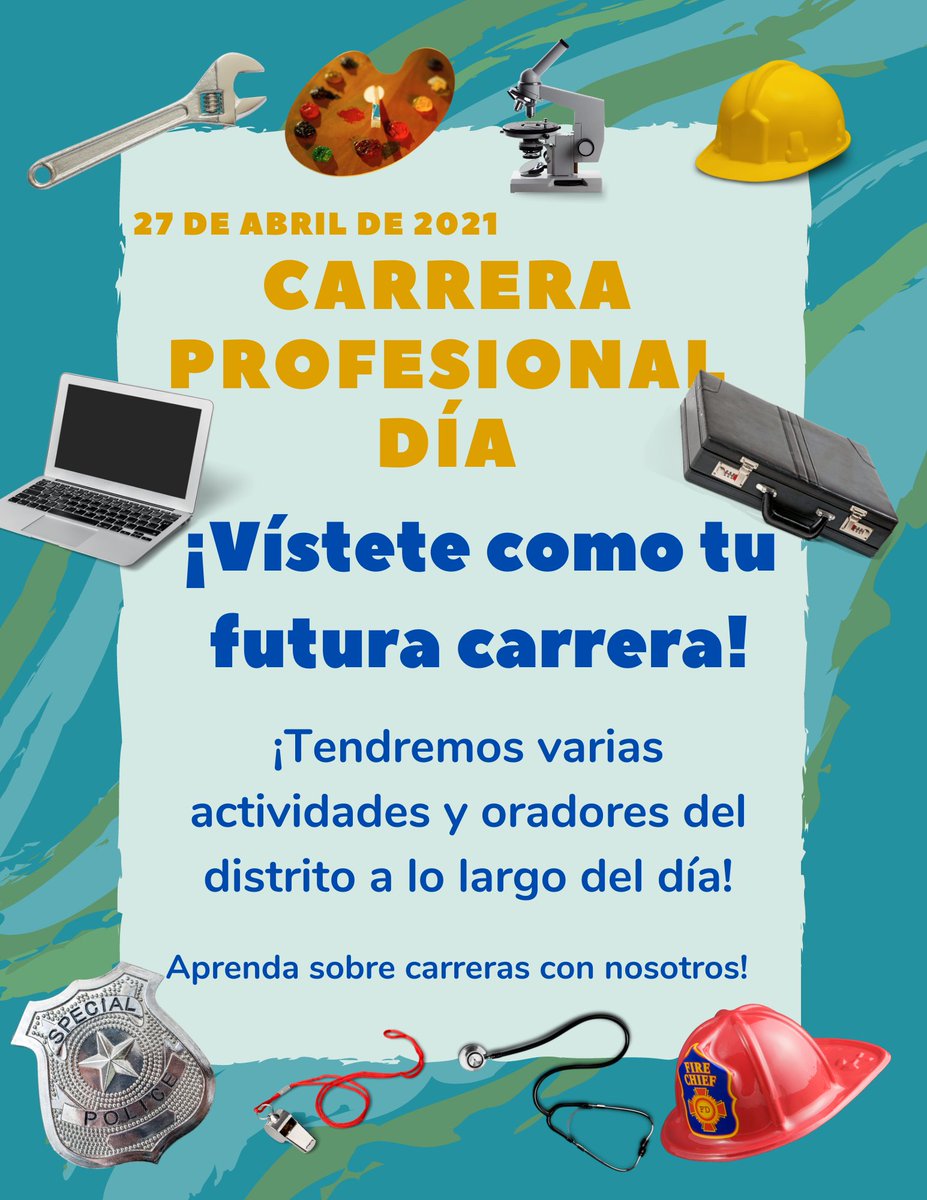 Next week we are having our Career Day! Students are encouraged to dress up like their dream job. We will have several activities and district speakers throughout the day! #CES_Astronauts #NCISD