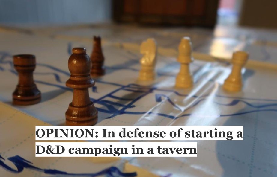 dnddispatch's tweet photo. OPINION: In defense of starting a D&D campaign in a tavern: https://t.co/2gteERQ4QJ
#dnd #dnd5e #dungeonsanddragons #dnddispatch #ttrpg https://t.co/RucmYox2Tg