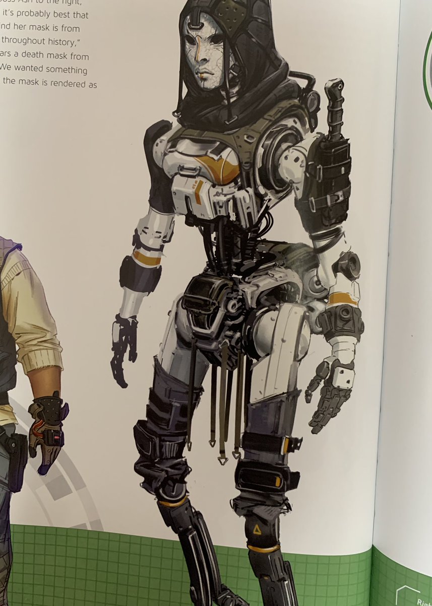 So in short. I think that ( from what we see of her) most of the new design is an effective and substantial upgrade from her old more "stock imc barely custom" design.But i feel like the new mask really is a detriment to her overall character design and her identity.