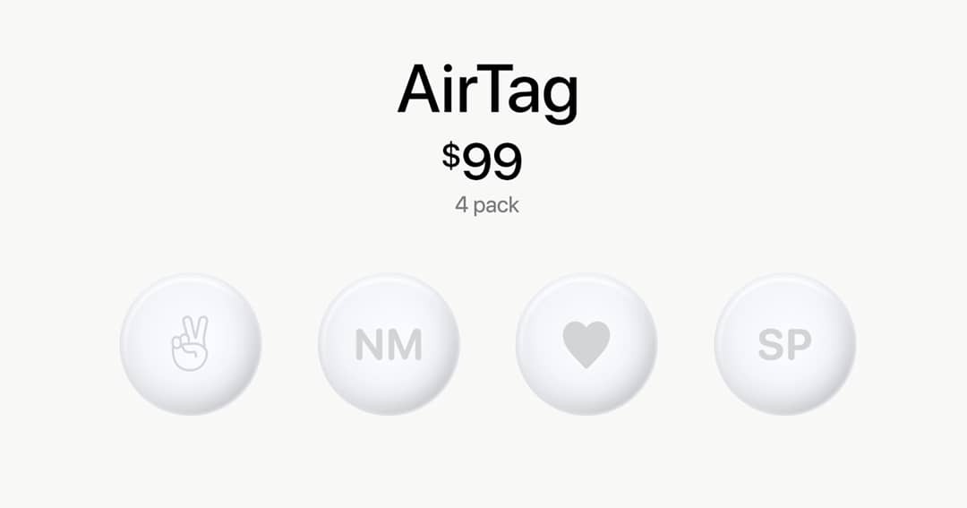 NetDefendJA's tweet image. Apple Airtag price release- 

• 1 for USD 29 

• 4pack for USD 99

#SpringLoadedEvent