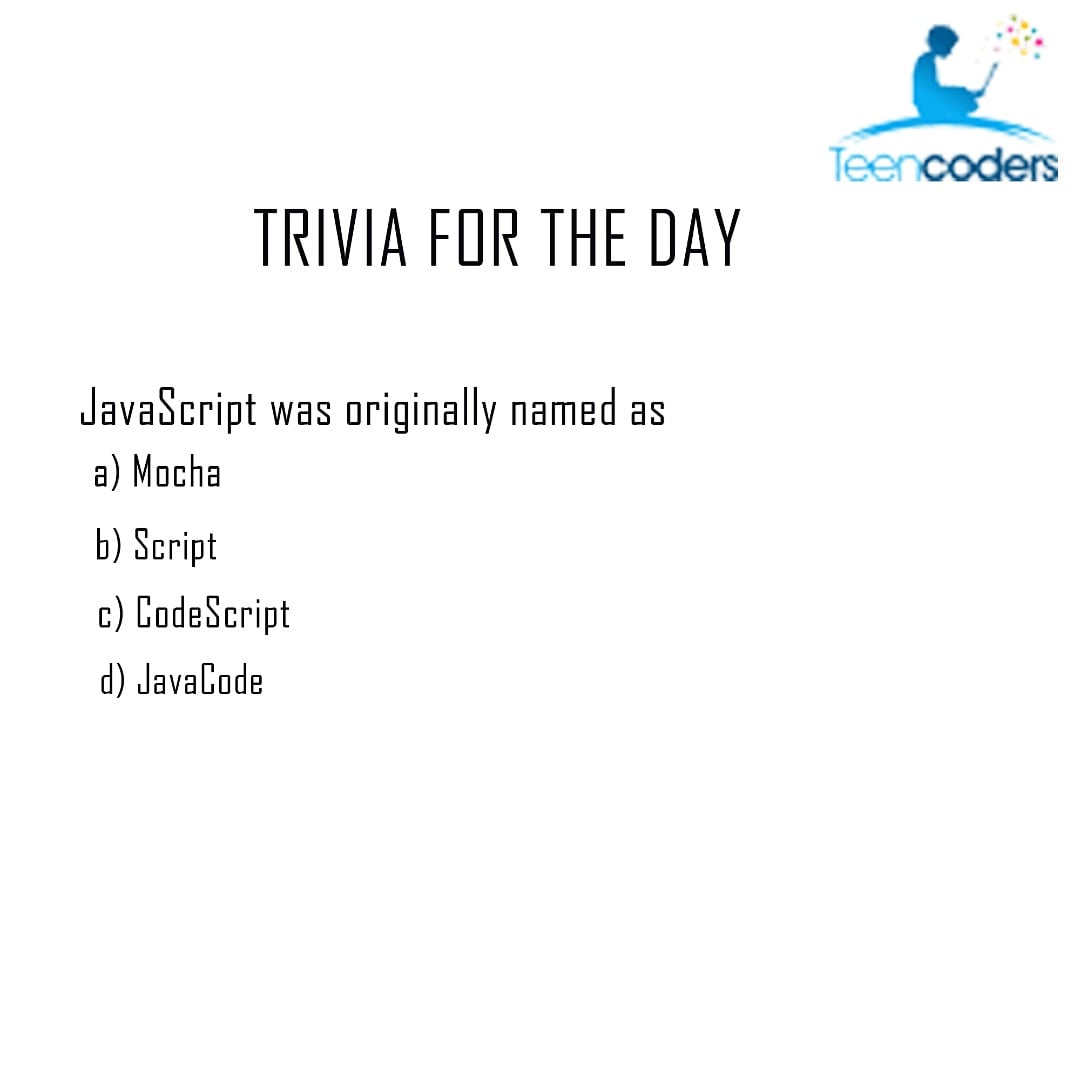TeenCodersNG's tweet image. Drop your answers below 👇👇
#codingforschools #codeandcreate #codingclub #codingisfun #TeenCoders #technology #portharcourtdads #portharcourtmums #lagosmums #liveonlinelearning #summer