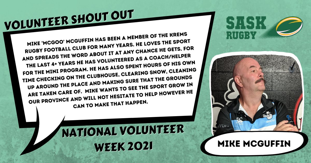 We're continuing our volunteer shout outs today with Saskatoon's Mike 'Mcgoo' McGuffin.