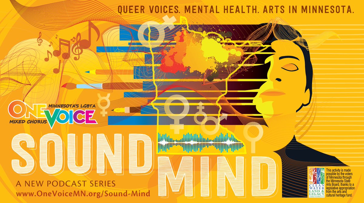 Introducing Sound Mind, an original podcast from  One Voice! Journey through the intersections of identity, adversity, and self-expression as queer voices across Minnesota explore mental health through art. 

Sound Mind premieres Tues, April 27. Listen on OneVoiceMN.org/Sound-Mind