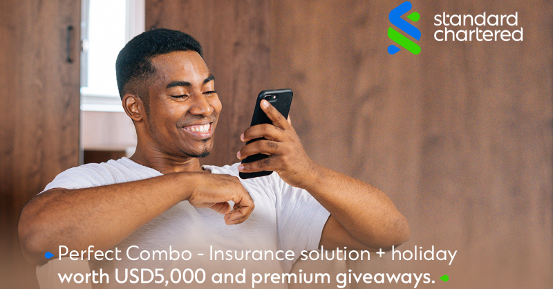StanChartKE's tweet photo. On the lookout for affordable home 🏡, motor🚘 or travel ✈️ insurance? Get it conveniently on the SC Mobile app and stand a chance to win authentic @LFC prizes in the StanChart Virtual League! #BankMoreScoreMore