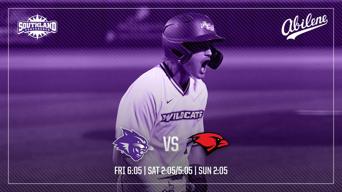 Who else is fired up for a FOUR game weekend at The Crutch!? 🙋🏼‍♂️

🟣⚪️🟣
Like &amp; Retweet for a chance to win an <a href="/ACU_Baseball/">ACU Baseball</a> T’shirt later this week!